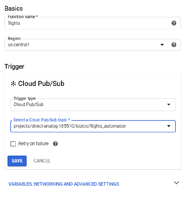 Cómo configurar trigger de Cloud Functions con Pub/Sub para automatizar script de Python en Google Cloud