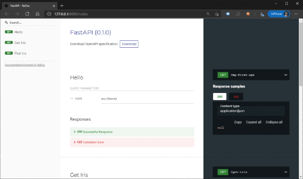 Cómo ver la documentación de OpenAPI de nuestra API en FastAPI