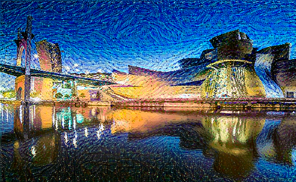 Resultado de programar un algoritmo de Neural Style Transfer