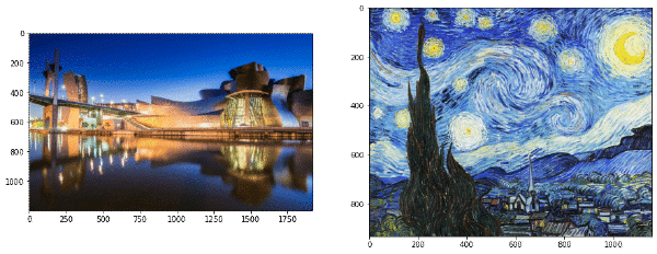 Imágen de contenido y de estilo a utilizar para programar el algoritmo de Neural Style Transfer en Python