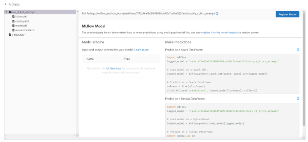 Artefactos en MLFlow